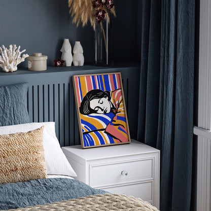 Sleeping Beauty - Woman Portrait Art Print