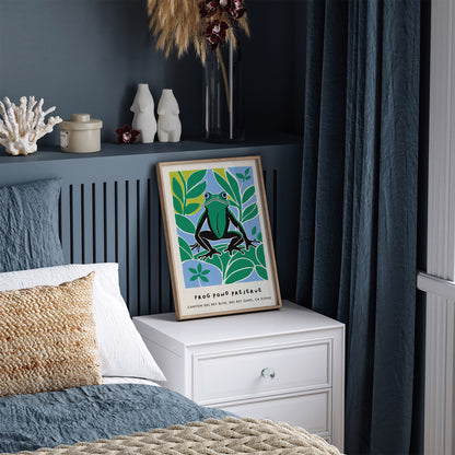 Frog Pond Nature Print - Cute Frog Decor