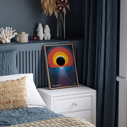 Total Eclipse Wall Art - Modern Art Print 2024