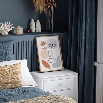 Minimalist Line Art Face Poster 2025