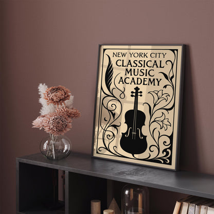 NYC Classical Music Academy Art Poster
