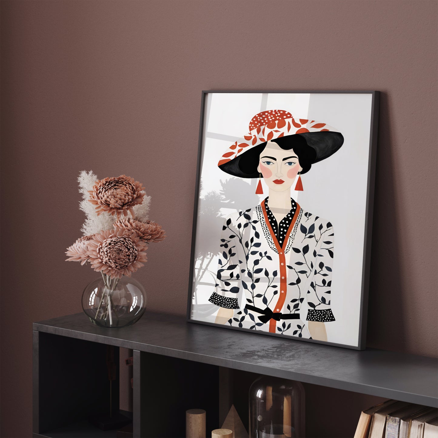 Woman Portrait Vintage Fashion Illustration