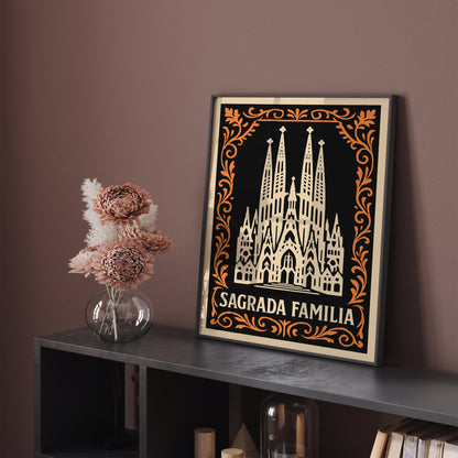 Sagrada Familia Spain Architecture Art Print