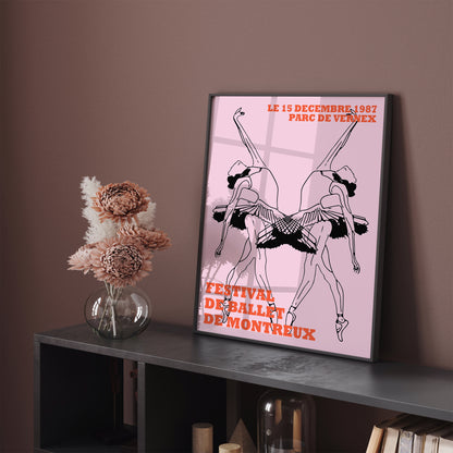 French Ballerina Wall Art Print