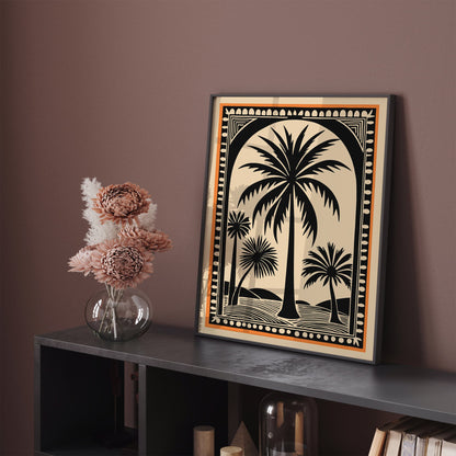 Thailand Palm Trees Boho Wall Art