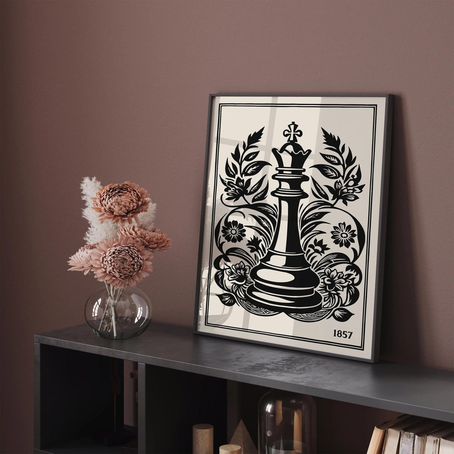 First American Chess Congress 1857 Vintage Poster