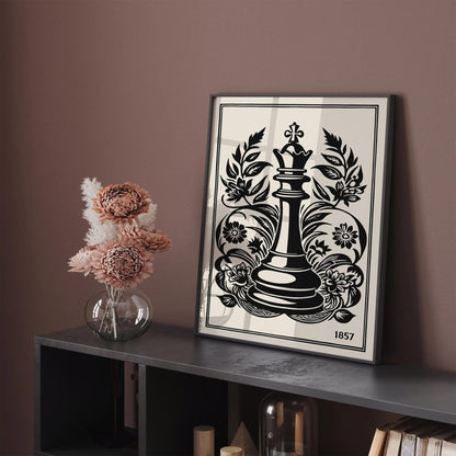 First American Chess Congress 1857 Vintage Poster