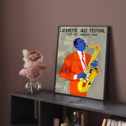 1991 Lafayette Jazz Festival Poster