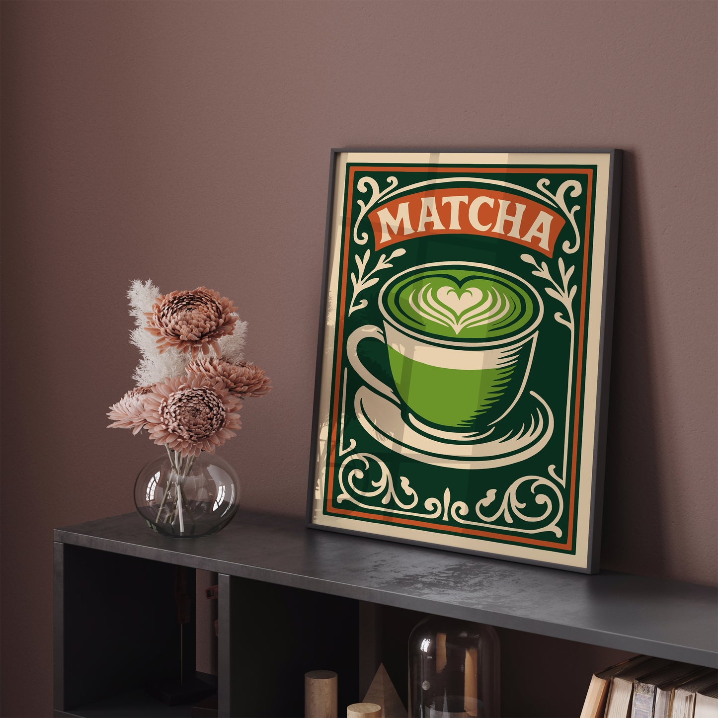 Matcha Green Drink Poster - Restaurant or Kitchen Wall Art Decor