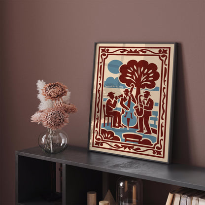 NYC Art, Jazz Print, Music Decor