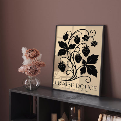 French Strawberry Poster