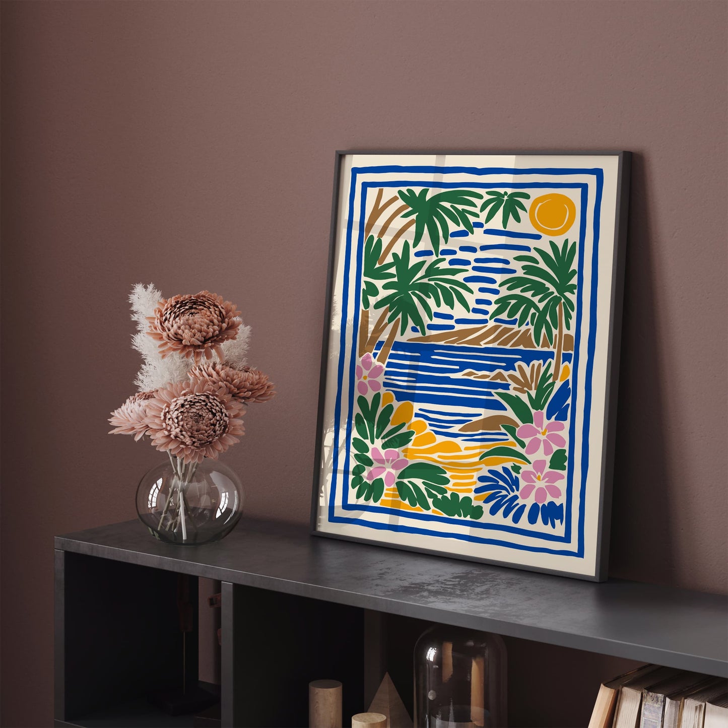 Hawaii Colorful Landscape Poster