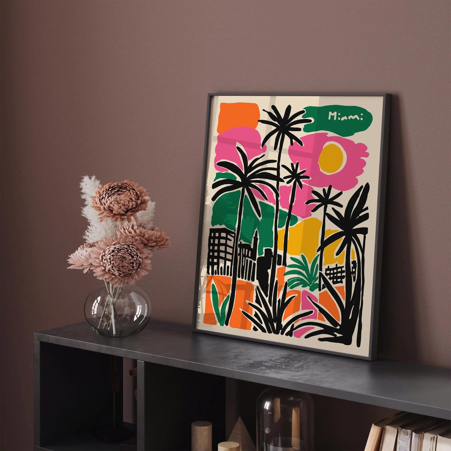 Miami Abstract Travel Poster