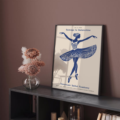 Homage to Balanchine American Ballet Poster