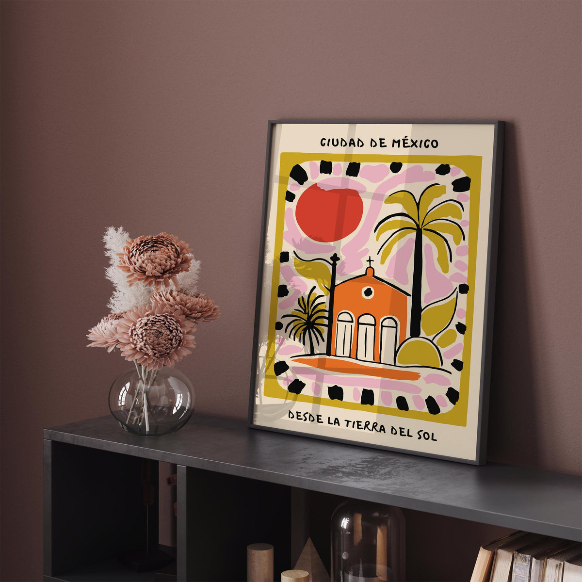 Ciudad de México Colorful Travel Poster
