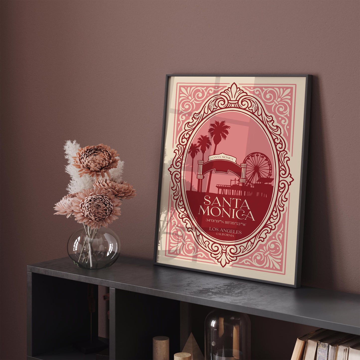 Santa Monica Pier California Poster