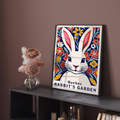 Quebec Rabbit's Garden Art Print