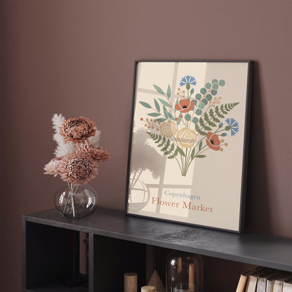 Copenhagen Flower Market Poster