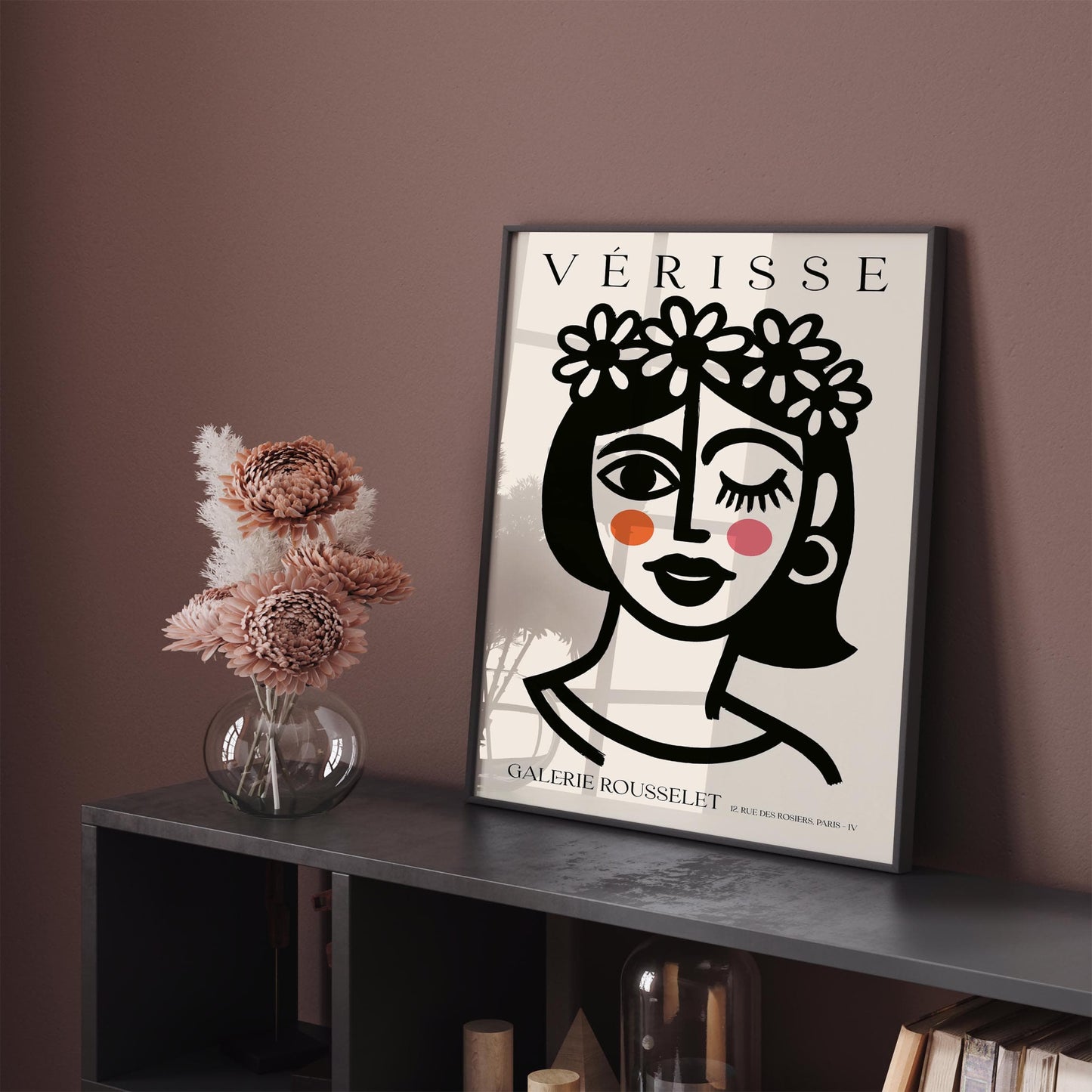 Girl with Flower Crown – Verisse Galerie Rousselet Art Print