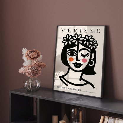 Girl with Flower Crown – Verisse Galerie Rousselet Art Print