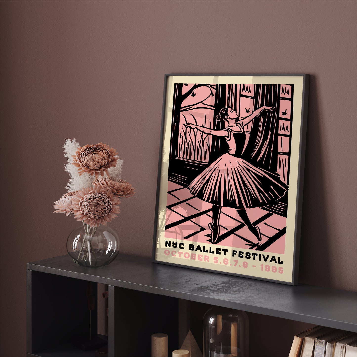 Retro Ballerina Poster Print - 1995 NYC