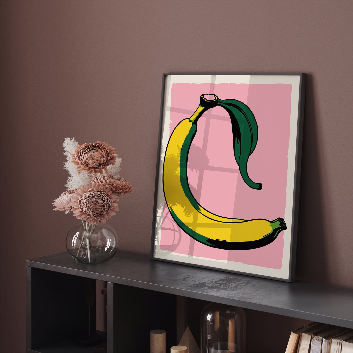 Retro Banana Pop-Art Poster