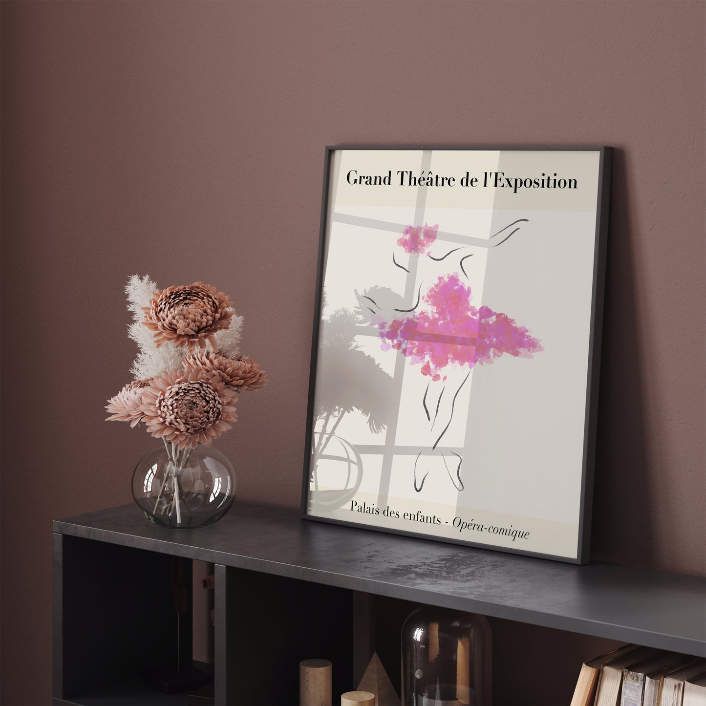 French Ballerina Wall Art Print