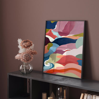 Abstract Shapes Colorful Wall Art