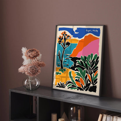 Colorful Capri Italy Art Print