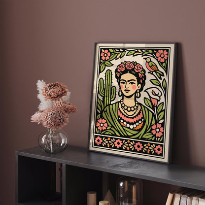 Mexican Woman Portrait Poster