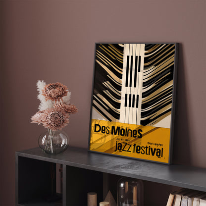 Des Moines Jazz Festival Piano Poster