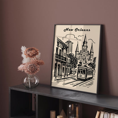 New Orleans Travel Poster