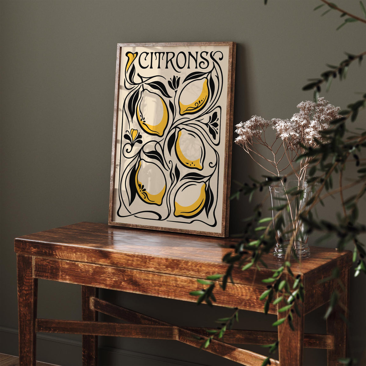 Vintage Lemon Poster