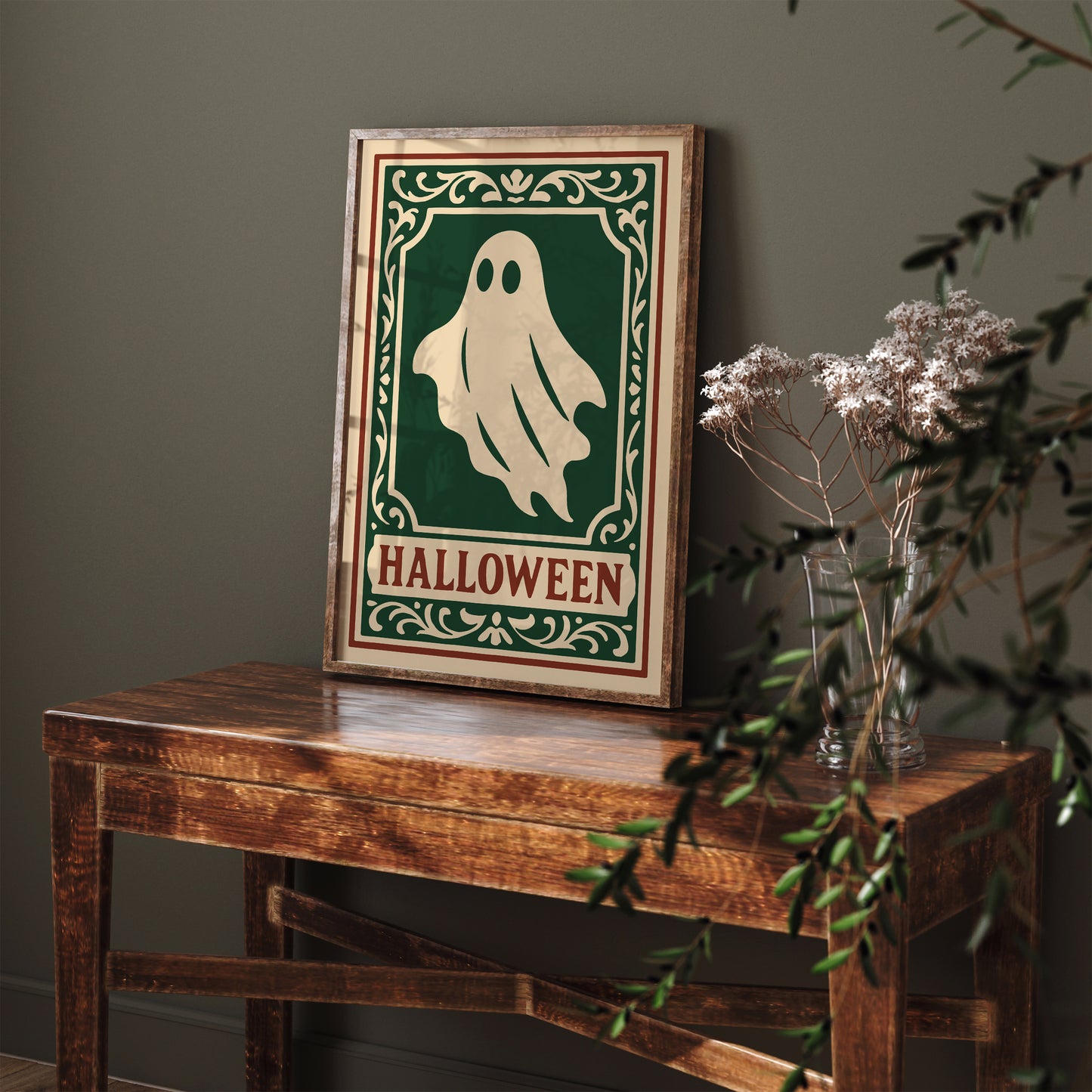 Halloween Ghost Poster -  Victorian Gothic Art Print