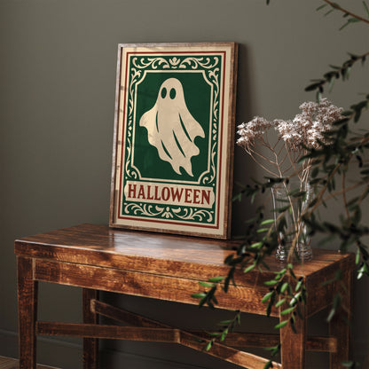 Halloween Ghost Poster -  Victorian Gothic Art Print