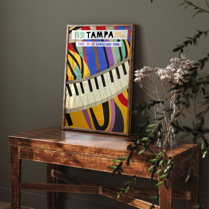 Tampa Jazz Festival Retro Poster