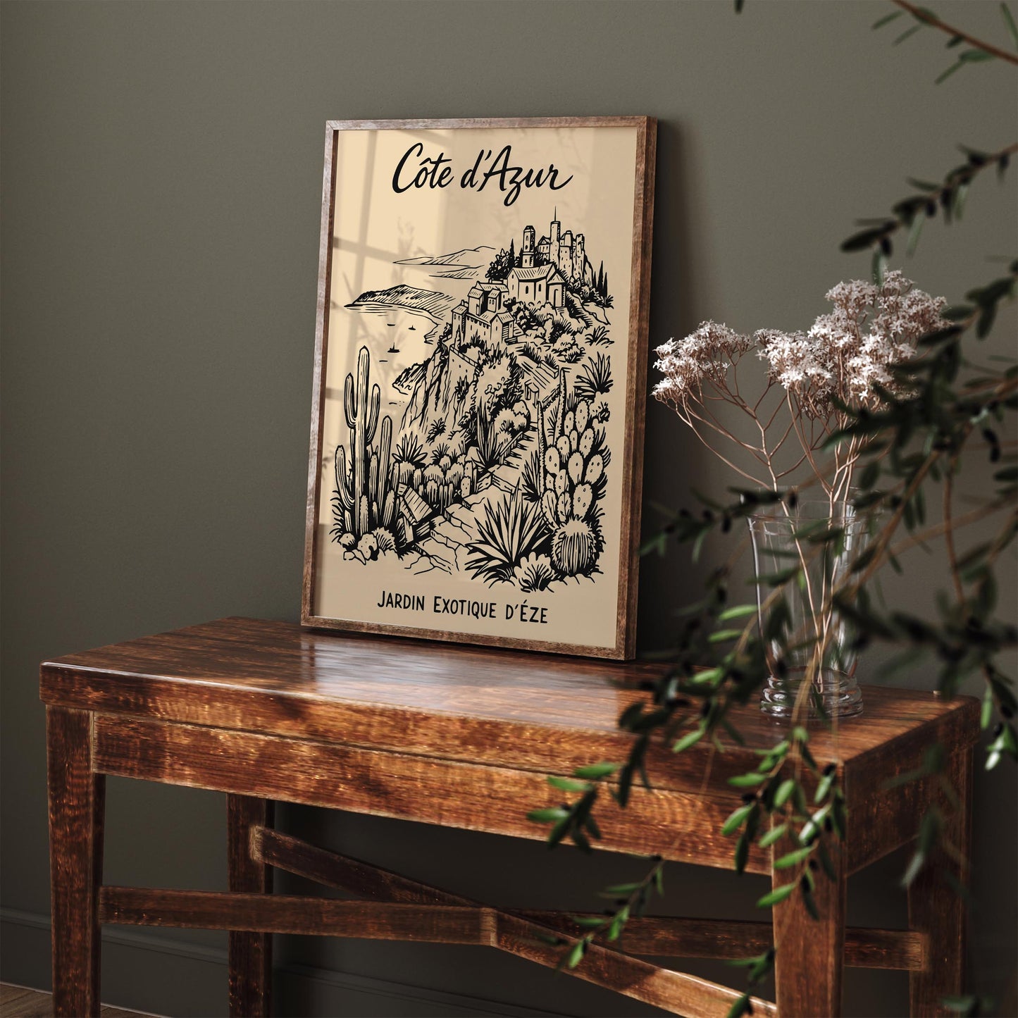 Côte d’Azur Jardin Exotique d’Eze Poster