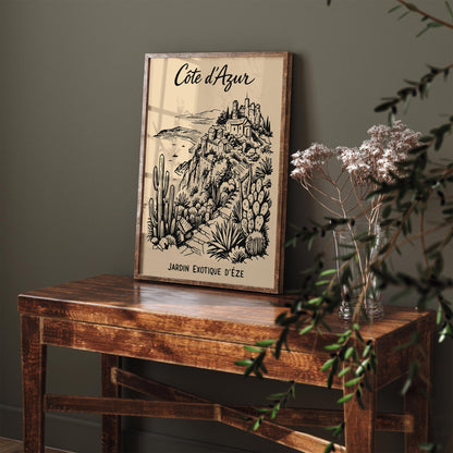 Côte d’Azur Jardin Exotique d’Eze Poster