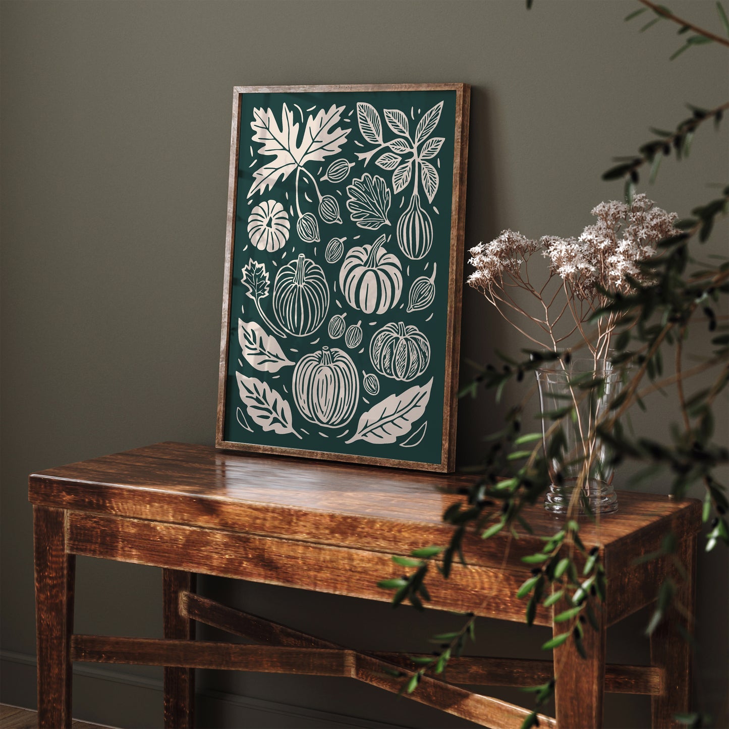 Pumpkins Fall Kitchen Wall Art