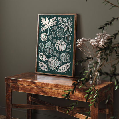 Pumpkins Fall Kitchen Wall Art