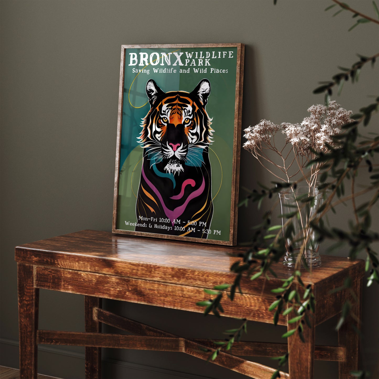 Bronx Wildlife Park Zoo Poster