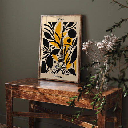 Paris France Modern Abstract Architectural Print