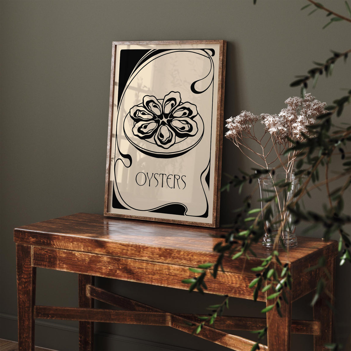 Vintage Oysters Poster