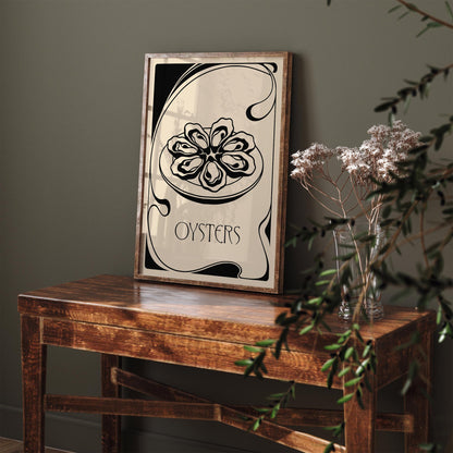 Vintage Oysters Poster