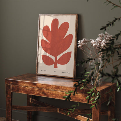 Spring Abstract Floral Poster