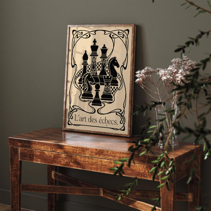 Vintage Chess Poster