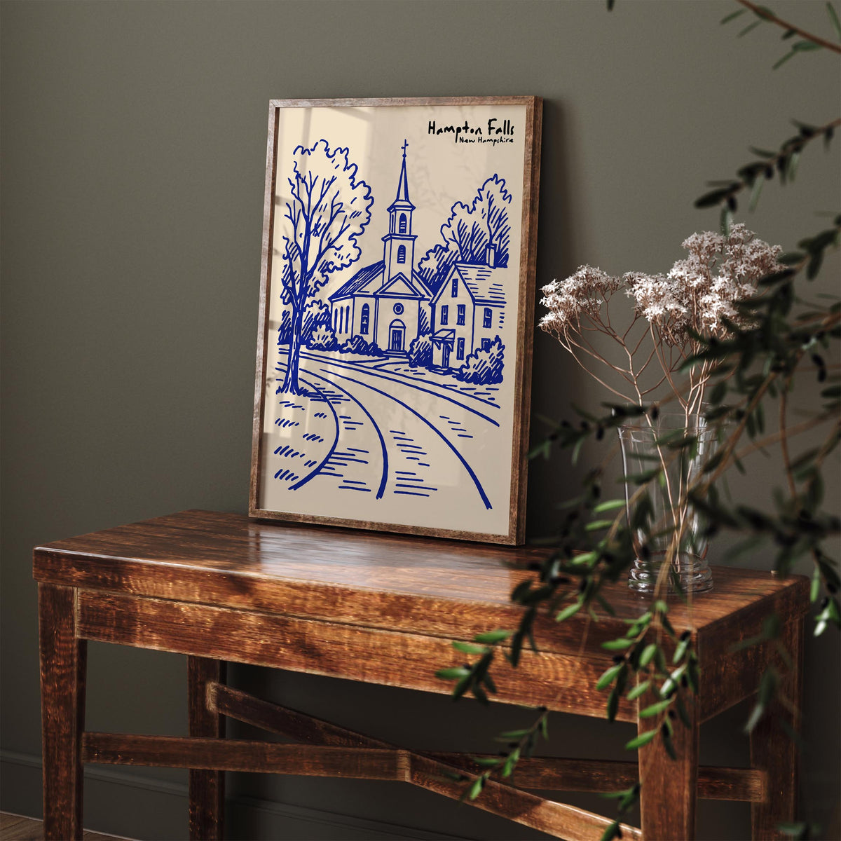 Hampton Falls New Hampshire Travel Poster