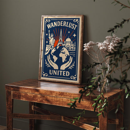 Wanderlust United Travel Poster