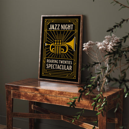 Jazz Night Poster - Roaring Twenties Art Print