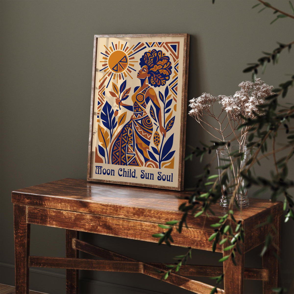 Moon Child Sun Soul Afrohemian Poster
